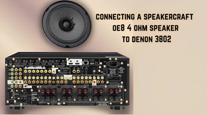 Connecting a SpeakerCraft Oe8 4 Ohm Speaker to Denon 3802