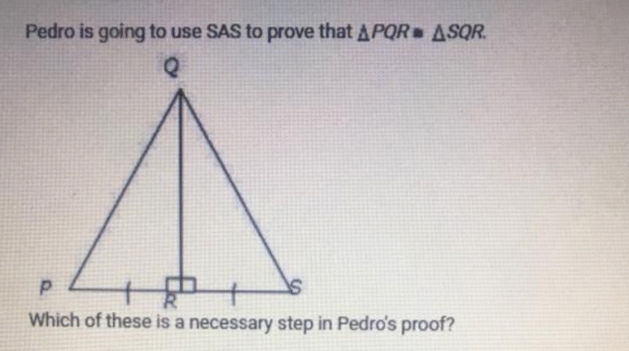 Pedro Is Going to Use SAS to Prove That PQR