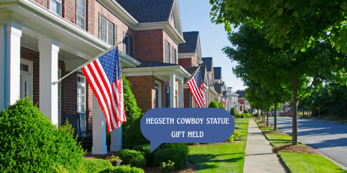 Hegseth Cowboy Statue Gift Held
